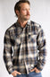 1897 Original Plaid Flannel Shirt for Men in Navy Green
