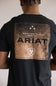 Ariat Boot Leather Patch T-Shirt for Men in Black