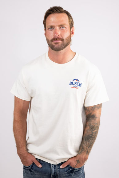 Busch Light Bad Apple T-Shirt for Men in Cream