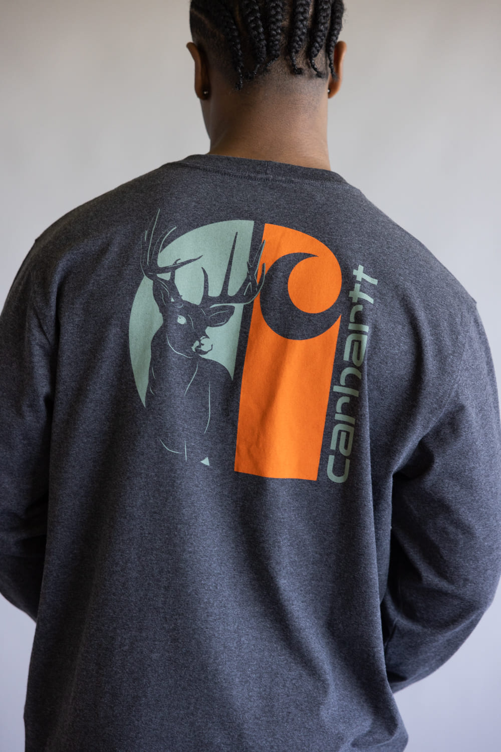 Carhartt Heavyweight Pocket Deer T-Shirt for Men in Carbon