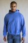 Denim & Flower Hoodie for Men in Iris Blue