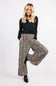 Leopard Smocked Waist Crinkle Flowy Pants for Women in Mocha Leopard