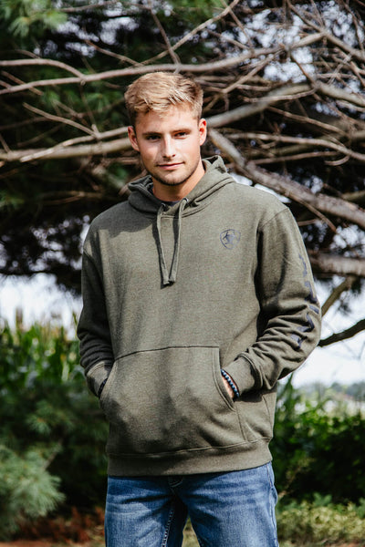 Ariat Logo Hoodie for Men in Green