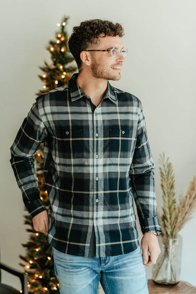 Kuhl Fugitive Flannel Shirt for Men in Grey | 7202-IRMN