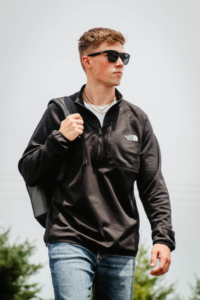 The North Face Canyonlands 1/2 Zip Pullover for Men in Black