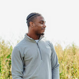 The North Face Textured Cap Rock 1/4 Zip for Men in Grey