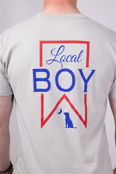 Local Boy Ultra T-Shirt for Men in Silver