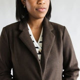 Love Tree Long Coat for Women in Espresso