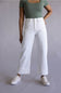 Mica High Rise Crop Wide Jeans for Women in White