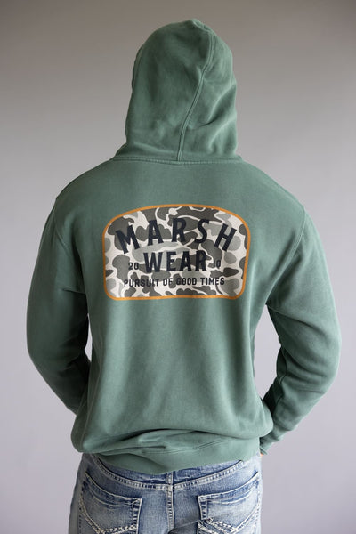 Marsh Wear Alton Camo Hoodie for Men in Alpine Green