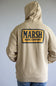 Marsh Wear Badge Hoodie for Men in Sandstone