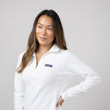 Patagonia Women’s Micro D Quarter Zip in Birch White