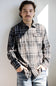 Plaid Flannel Shirt for Men in Black Brown