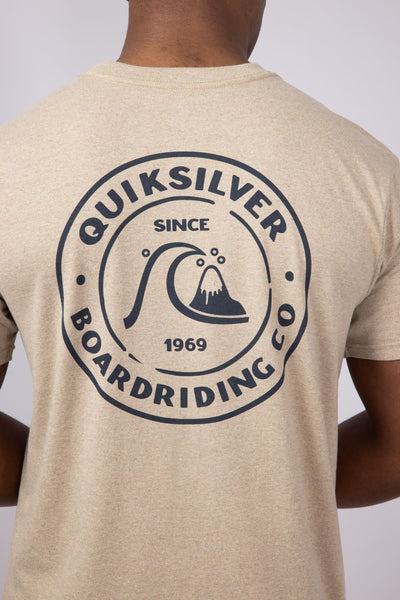 Quiksilver Bubbles T-Shirt for Men in Heather Beige