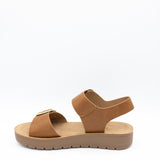 Soda Jackie Platform Sandals for Women in Tan