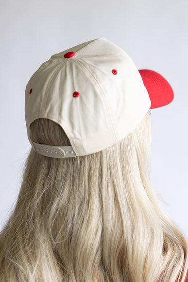 Sundays Are For Tay And Trav Trucker Hat for Women in Red/Tan
