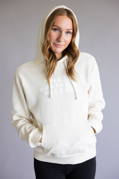 The North Face Sketch Evolution Half Dome Hoodie for Women in White | NF0A8E9N-QLI