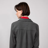 Thread & Supply Lewis Soft Luxe Button Up Shirt for Women in Black Olive