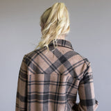 Thread & Supply Santa Fe Jacket for Women in Pecan Black Plaid