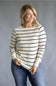 Thread & Supply Stacy Stripe Shirt for Women in Off White/Black