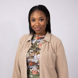 Thread & Supply Lewis Soft Luxe Button Up Shirt for Women in Warm Taupe