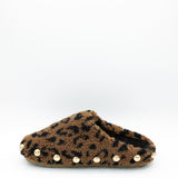 Vintage Havana Thrill Leopard Slippers for Women in Brown