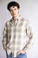 Weatherproof Vintage Burnout Flannel Shirt for Men in Angora