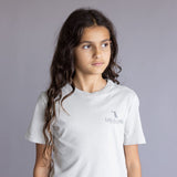 Local Girl Youth Floral T-Shirt in Grey | L5000013-SIL