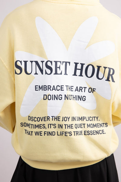 1897 Active Sunset Hour Hoodie for Women in Butter Yellow | JU1918-LTYELLOW