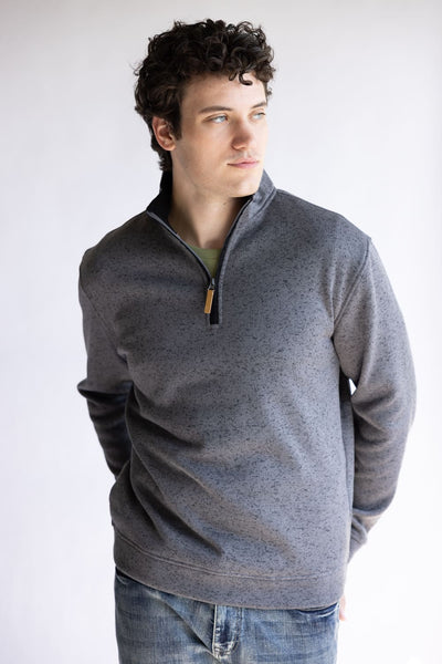 1897 Legends ¼ Zip Pullover for Men in Light Grey