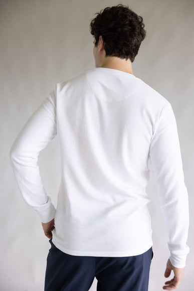 1897 Original Solid Crew Thermal Long Sleeve Shirt for Men in White