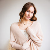 Shaker Stitch Cardigan for Women in Natural
