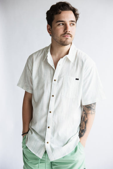 Billabong All-Day Stripe Shirt for Men in Off White