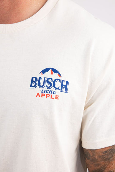 Busch Light Bad Apple T-Shirt for Men in Cream
