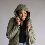 Columbia Copper Crest II Hooded Jacket for Women in Green