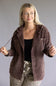 Corduroy Hooded Shacket for Women in Brown