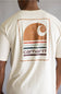 Carhartt Relaxed Faded Stripe T-Shirt for Men in Oatmilk