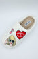 In My Cozy Era Patch Slippers for Women in White