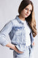 KanCan Youth Peplum Ruffle Denim Jacket for Girls in Light Wash