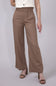 Love Tree Smocked Waist Linen Pants for Women in Mocha