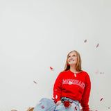 1897 Active Sweetheart Sweatshirt for Women in Red