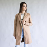Love Tree Long Coat for Women in Camel