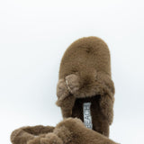 Beach by Matisse Portland Fuzzy Slippers for Women in Taupe