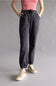 Mica Cropped Jogger Pants for Women in Black