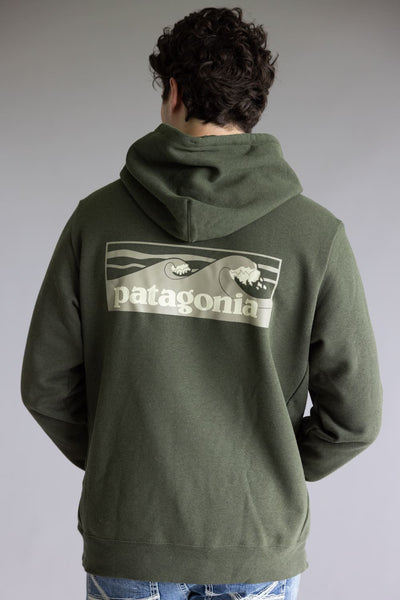 Patagonia Men’s Boardshort Logo Uprisal Hoodie in Green