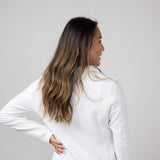 Patagonia Women’s Micro D Quarter Zip in Birch White