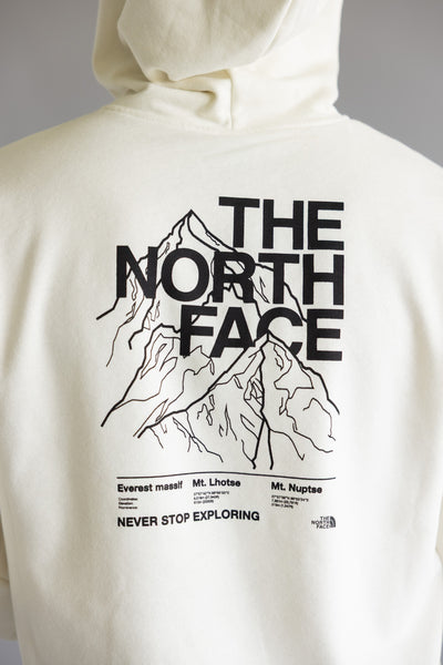 The North Face Evolution Half Dome Hoodie for Men in White Dune
