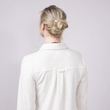 Thread & Supply Cassin Soft Luxe Button Up Shirt in Heather Oatmeal