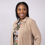 Thread & Supply Lewis Soft Luxe Button Up Shirt for Women in Warm Taupe