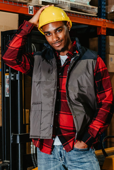 Troll Co. Ridge Flannel Button Down Shirt for Men in Red